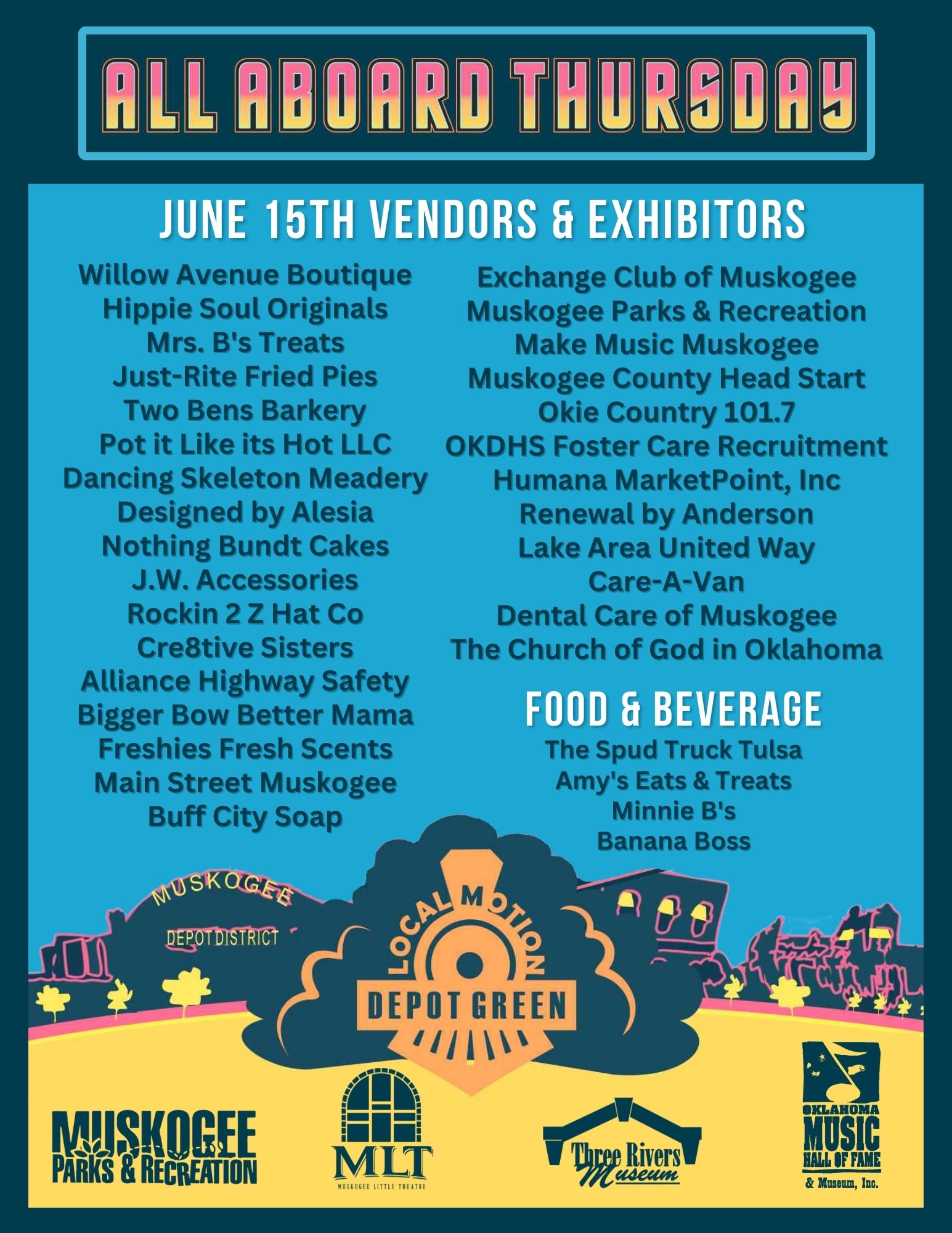 June 15th Vendors & Exhibitors updated